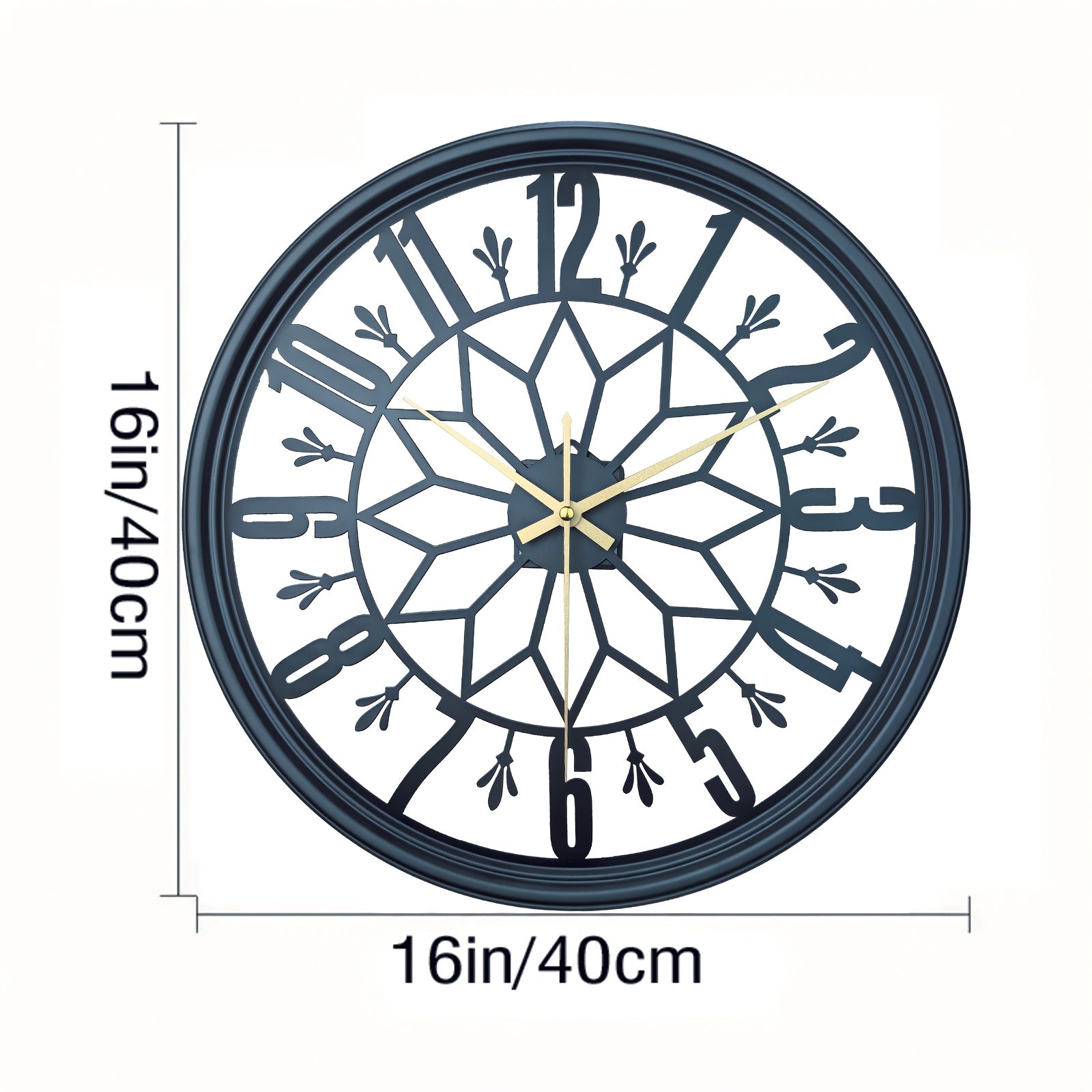 Elegance in Time – Quiet Vintage Metal Wall Clock