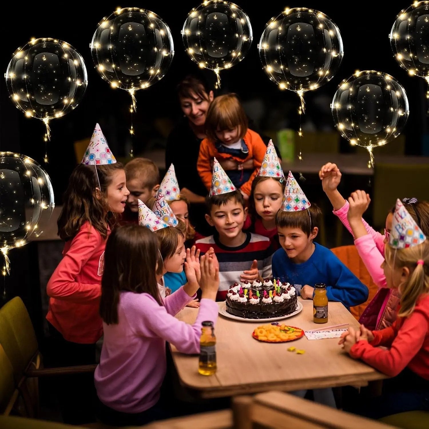 Balloon Set with 10 Pieces | Ambient Warm White Glow | Battery Operated | LumiGlobe