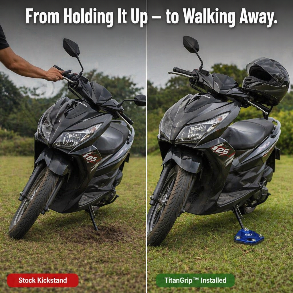 TitanGrip™ — Say Goodbye to Your Bike Tipping on Soft Ground Forever