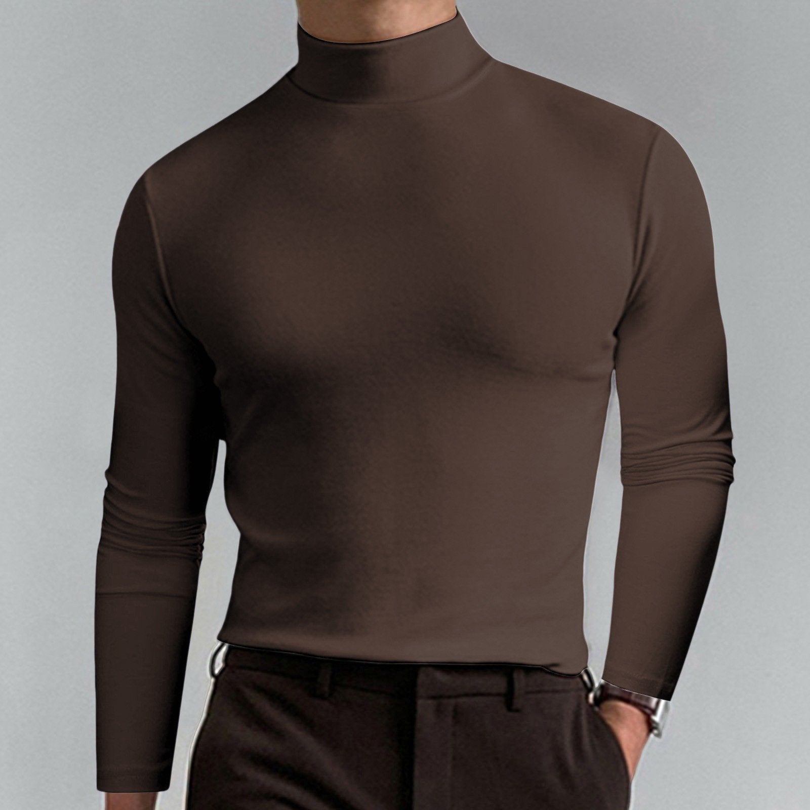Marsilio™ – Men’s Sculpting Slim-Fit Mock Turtleneck