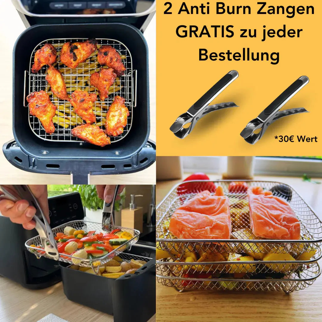 FlexChef™ — Triple Your Air Fryer Power for Faster, Flavor-Pure Meals Every Time