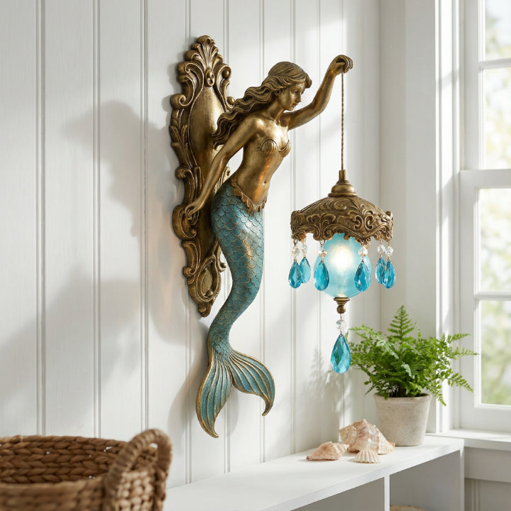 Mermaid-Inspired Wall Lamp