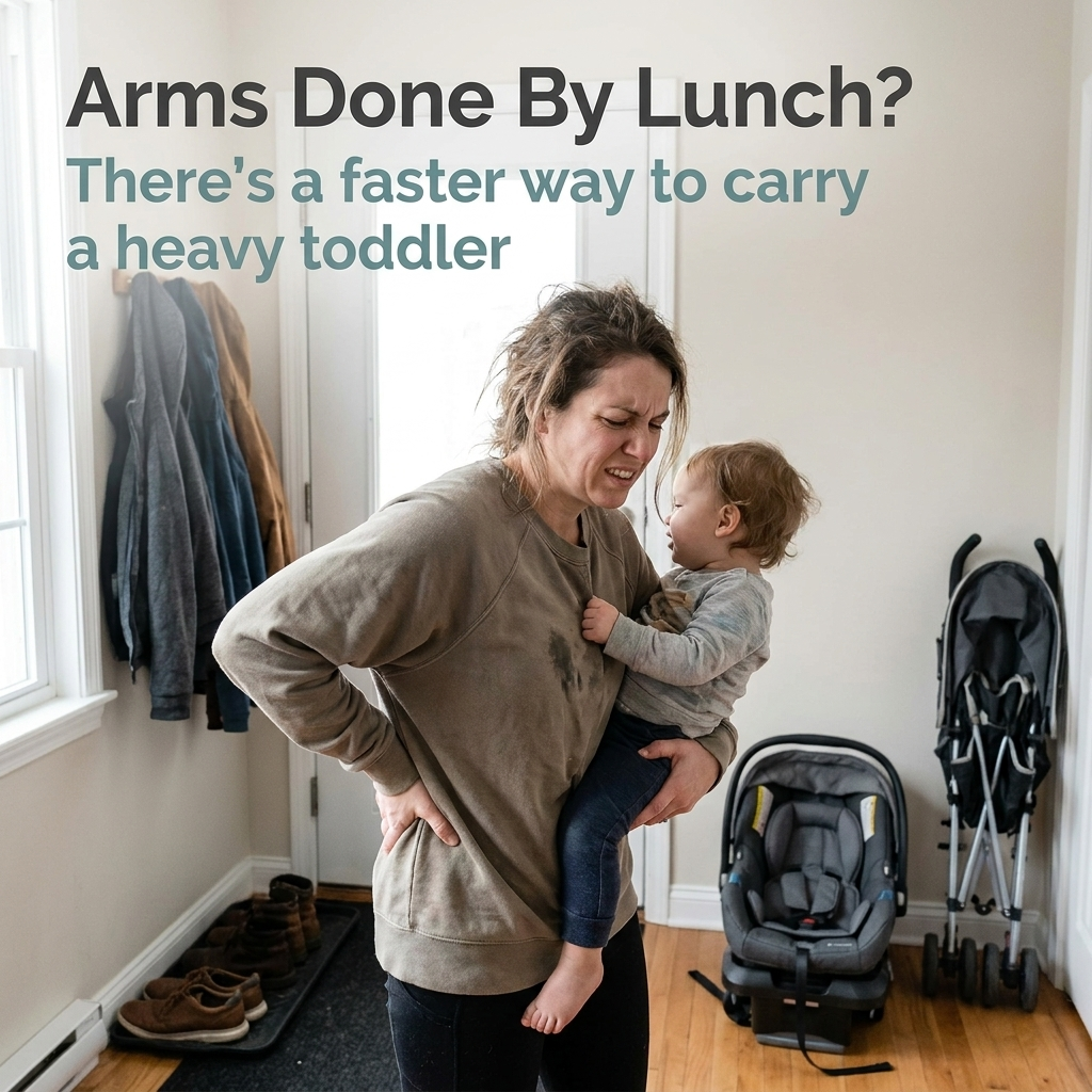 GlideNest™ — Carry Your Toddler Hands-Free Without the Back Pain or Bulk