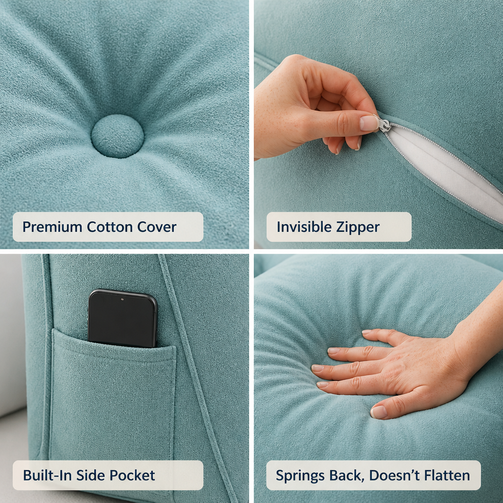 SpinaRest™ — Effortless Back and Neck Support for Cozy, Pain-Free Evenings