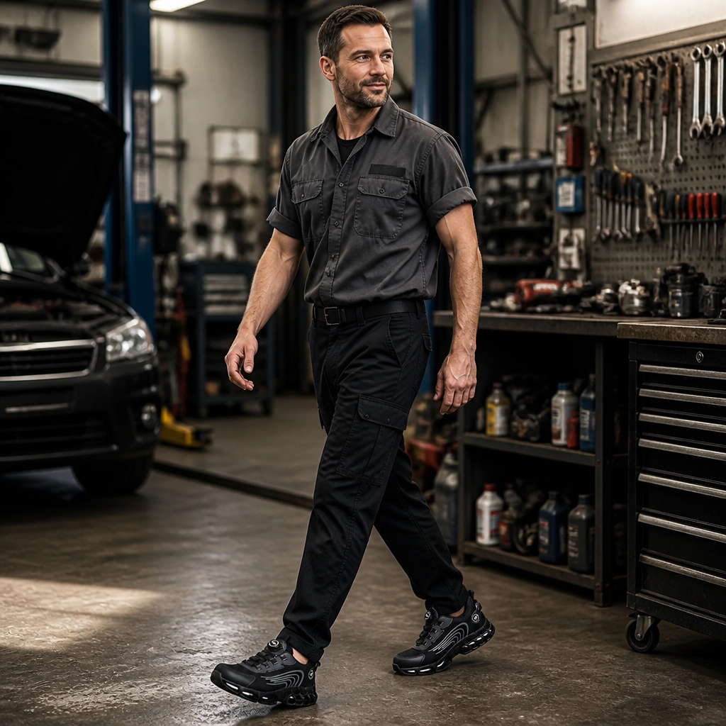 RevitaStride™ – Ultralight Kevlar Protective Sneakers Featuring Rotary Closure