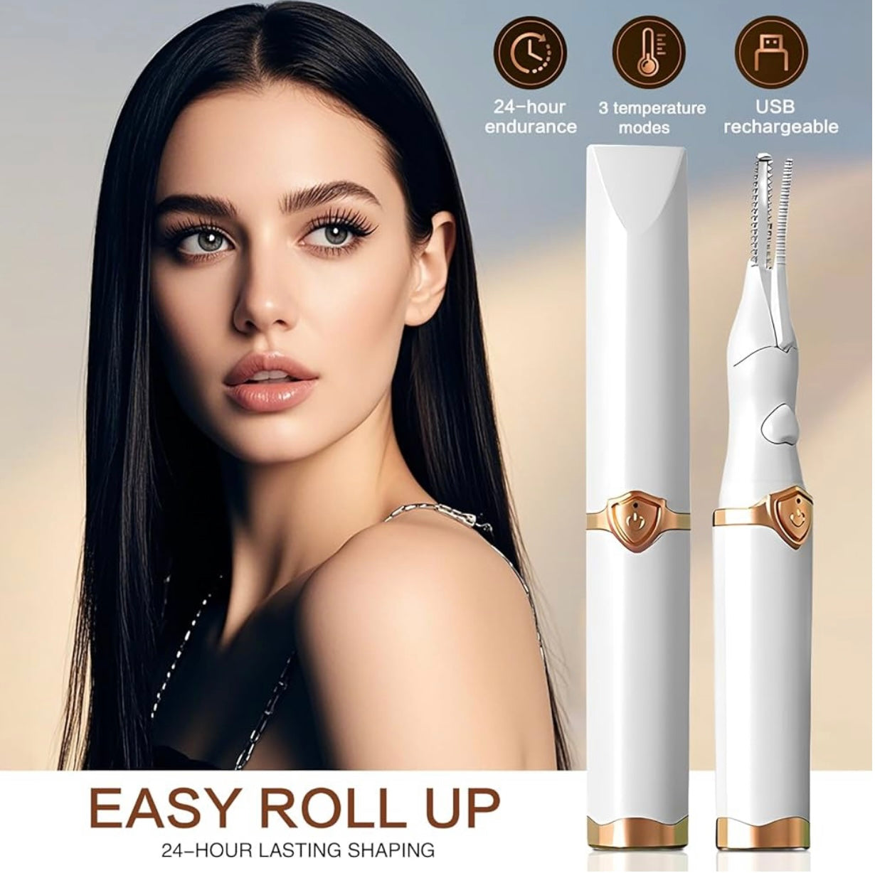 LumeLash™ Pro Heat Curler — Effortless, Eye-Catching Curls That Last All Day Without a Burn