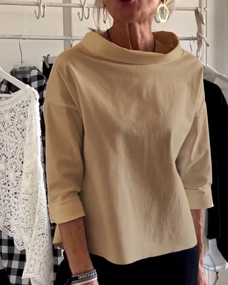 LioraLuxe™ Turtleneck Blouse — Effortless Style That Keeps You Cool and Confident All Day