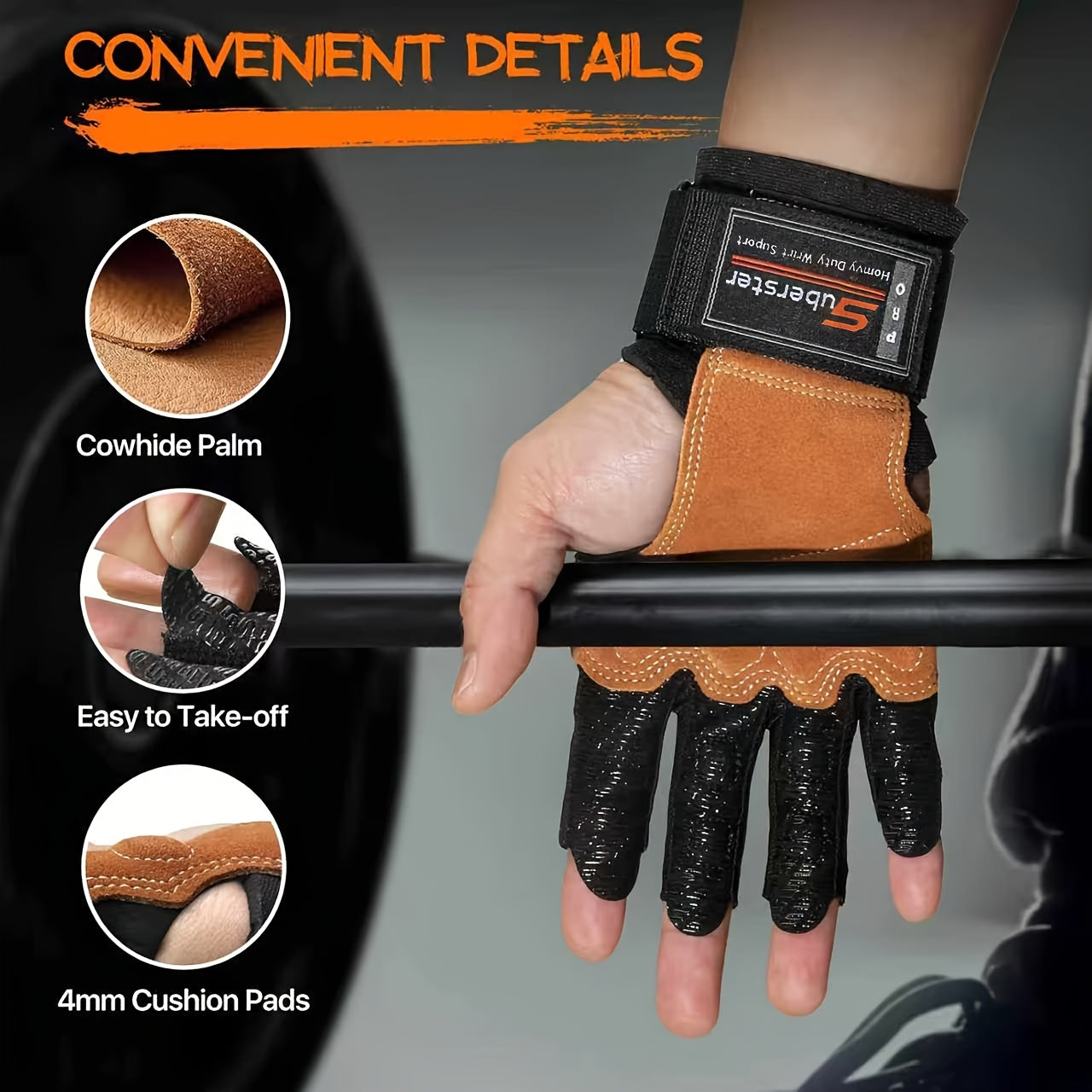 PowerGrip – Enhanced Weightlifting Gloves for Optimal Performance