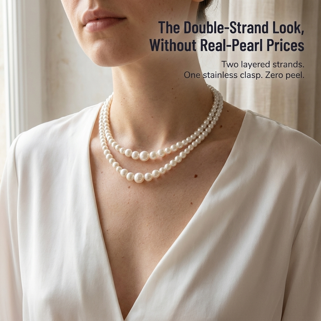 LuminaChic™ — Double Pearl Strands That Resist Peeling and Skin Discoloration