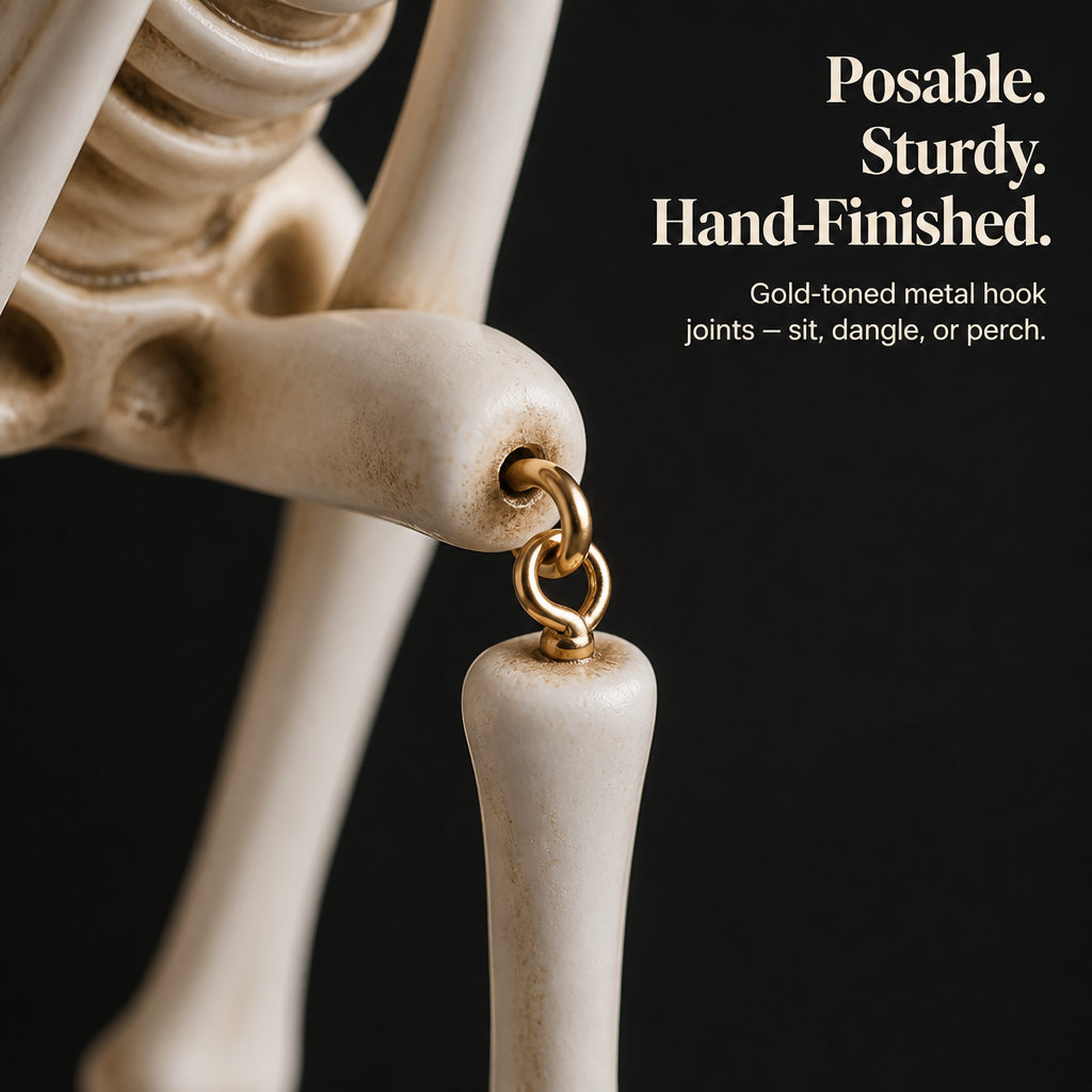 ChuckLuxe™ — Dress Your Shelf with the Dangling-Leg Skeleton Trio Everyone’s Talking About | Set of 3