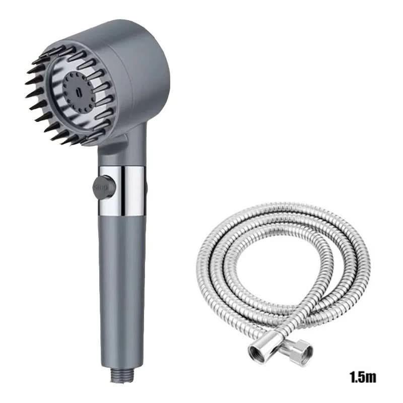 High-Pressure Shower Head with 3 Settings – Filtered Water System