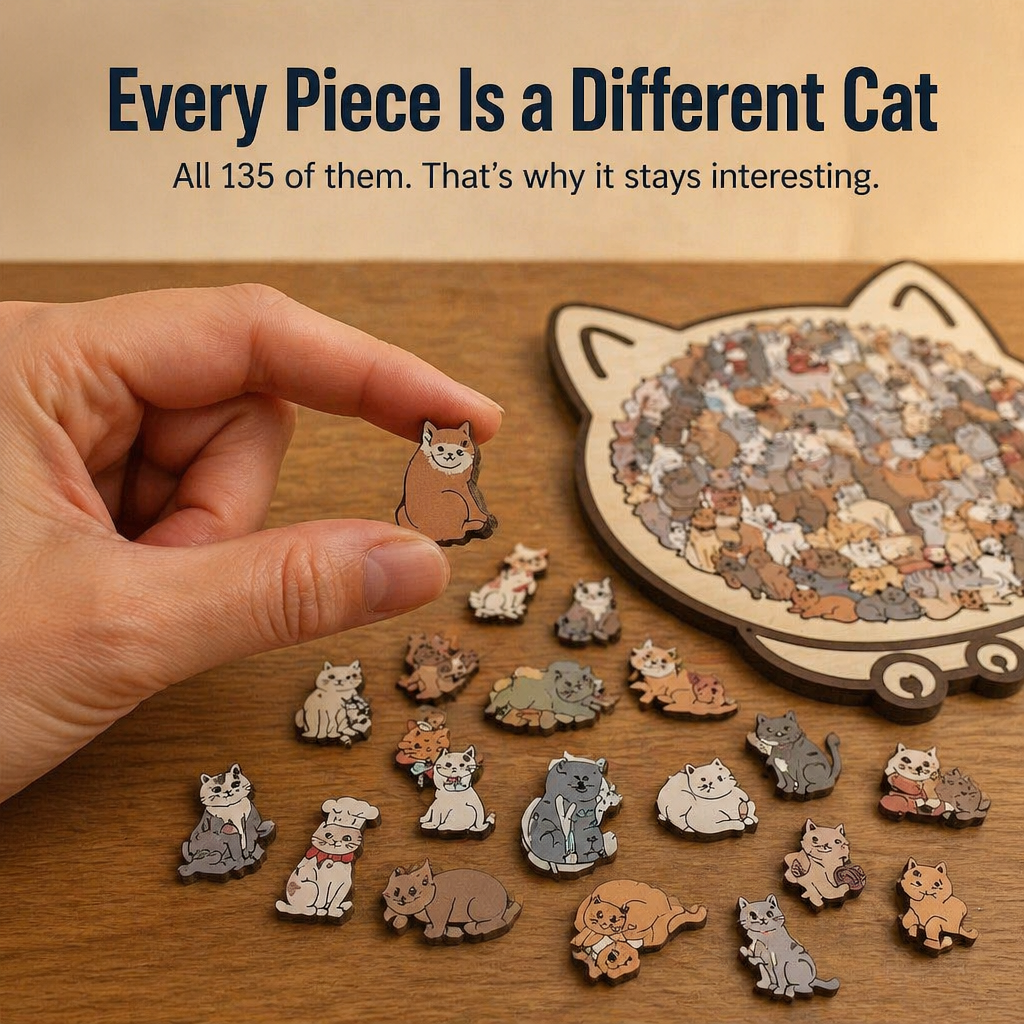 WhiskerCraft™ — Assemble a Giant Cat from 135 Mini Cats in Just One Evening