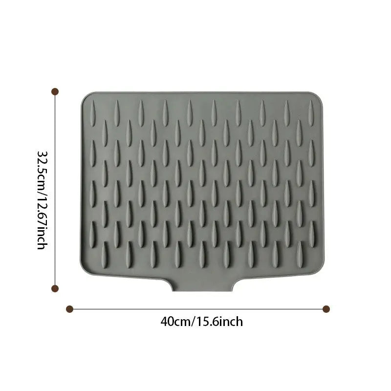 Sleek Silicone Drying Mat for Your Kitchen Sink