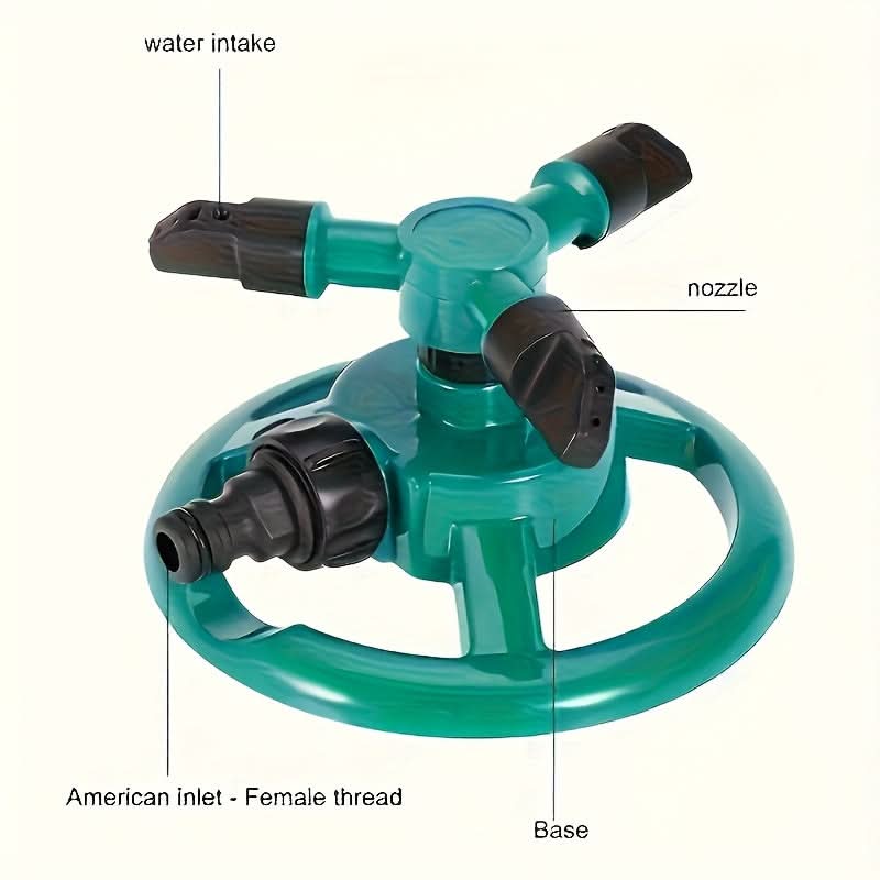 360-Degree Rotating Lawn Sprinkler for Garden Irrigation
