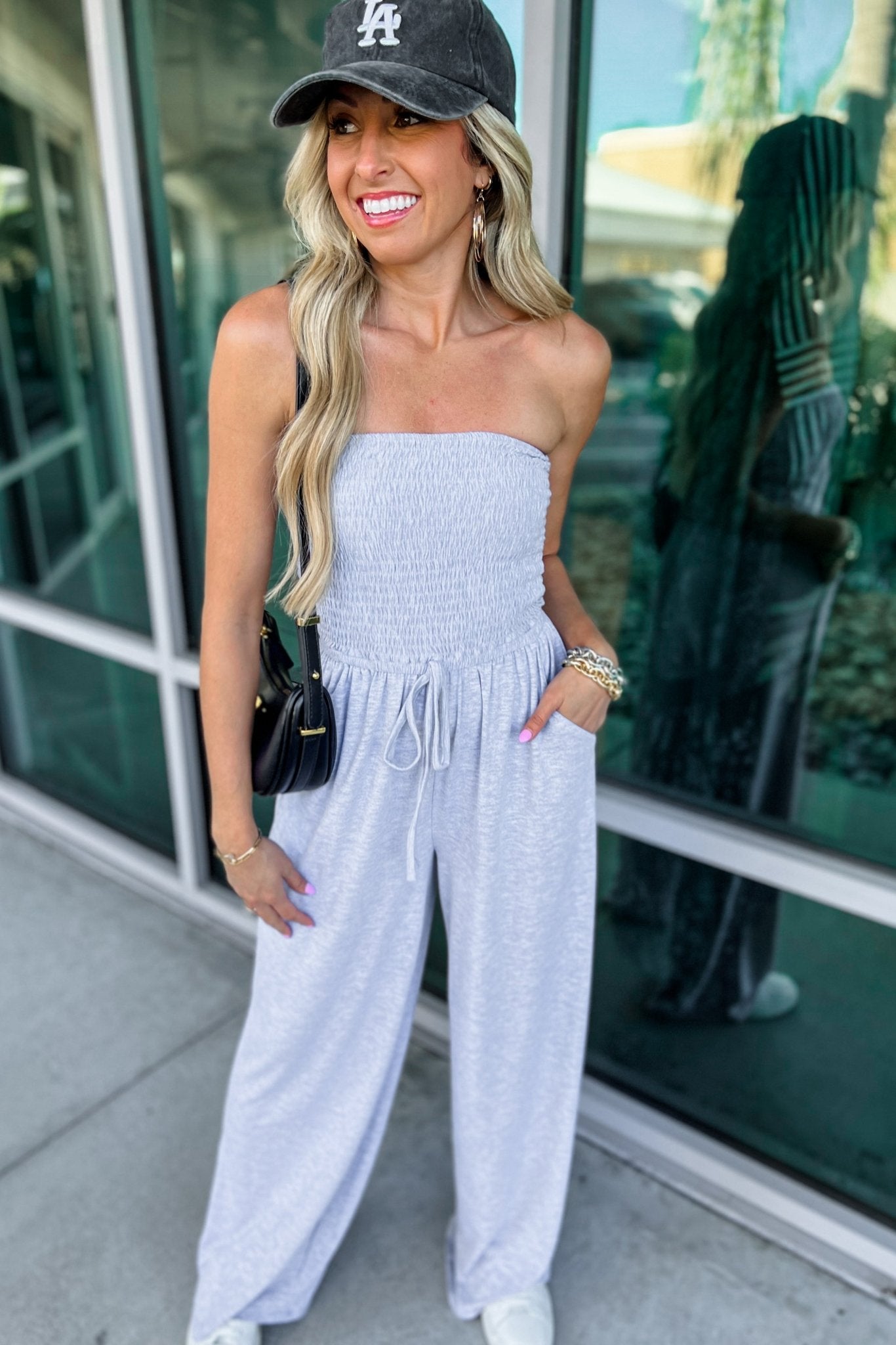 LunaSid™ Off-Shoulder Jumpsuit — Own Every Room with Unmatched Comfort and Chic Confidence