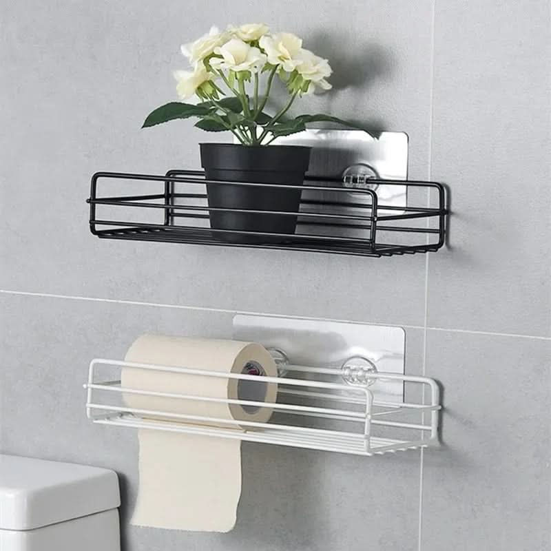 Metal Bathroom Shelf Organizer - Wall Mounted Storage Solution