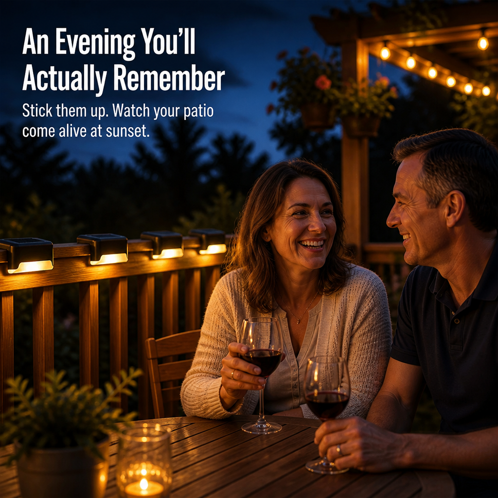 SolarGarden™ — Illuminate Your Deck All Night Without Any Wires or Tools