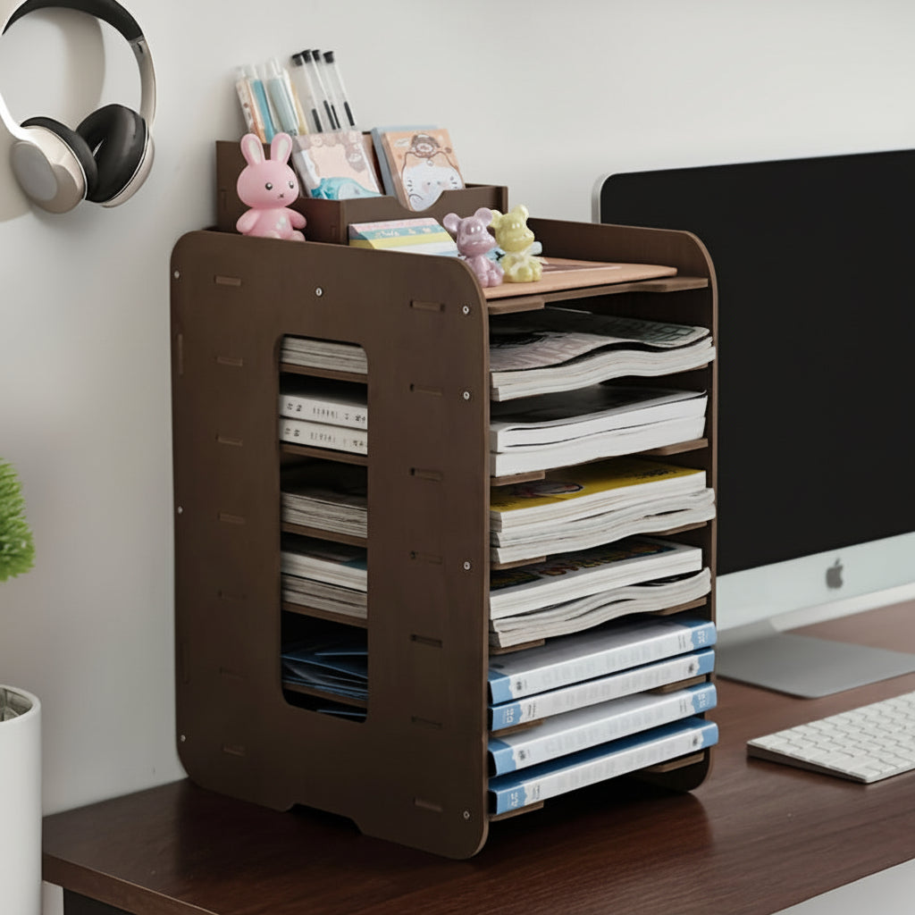 Elevate Your Desk with the Versatile File & Book Organizer