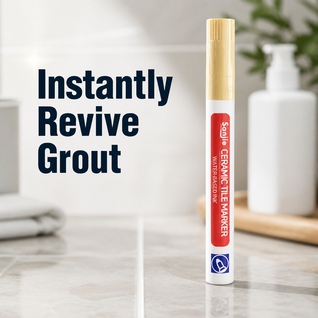 PureSeal™ Grout Renewal Pen — Instantly Revive Grout and Lock Out Mold for a Spotless, Proud Home