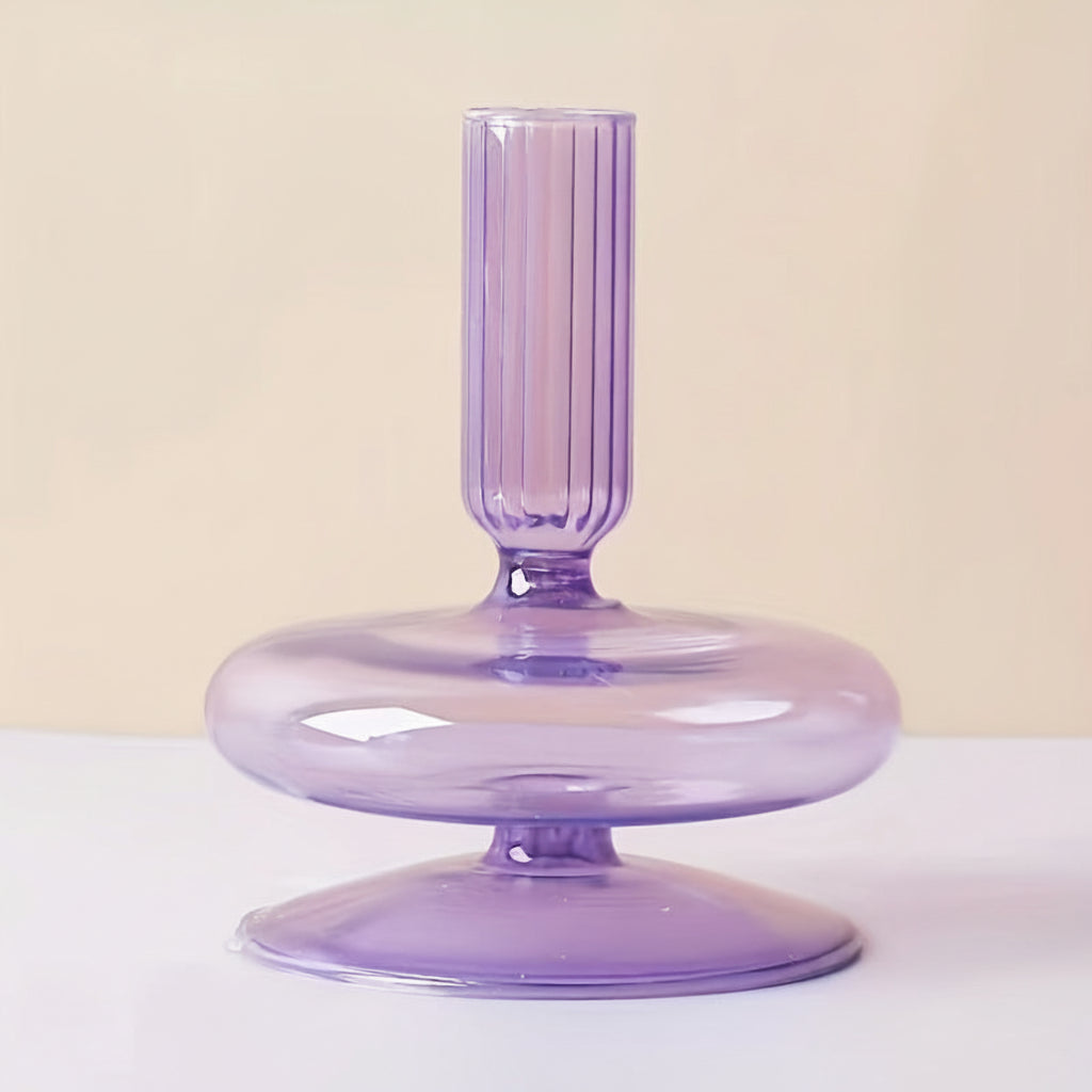 Elegant Glass Candle Holder and Vase for Modern Decor