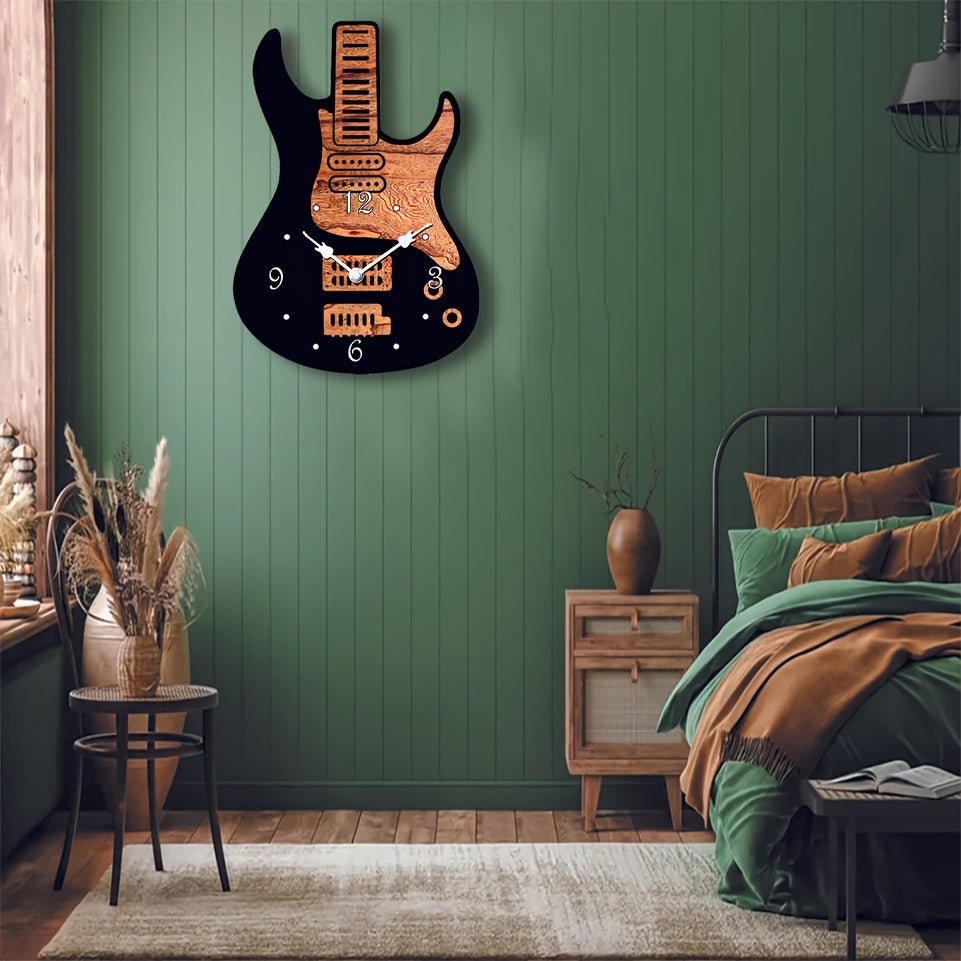 HarmonyTime – Stylish Guitar-Inspired Wall Clock for Music Aficionados