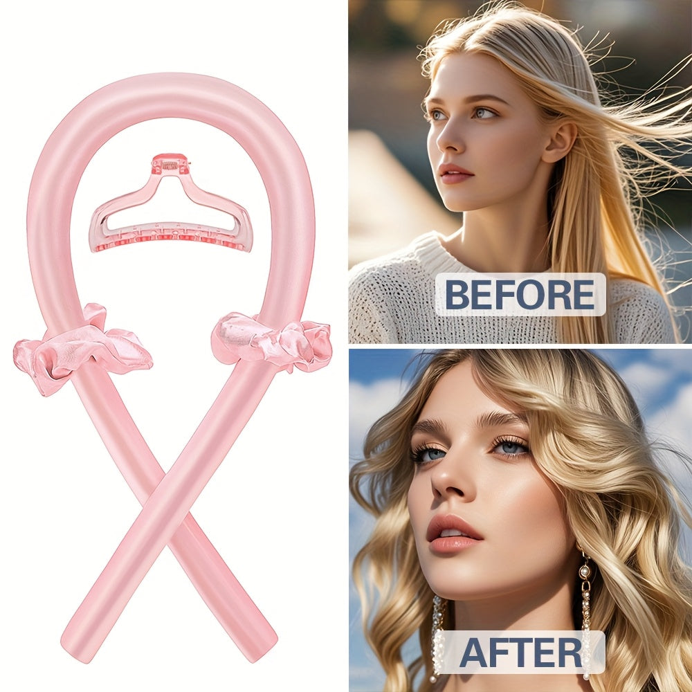 Gentle Waves - Bow-Style Heatless Hair Curling Ribbon