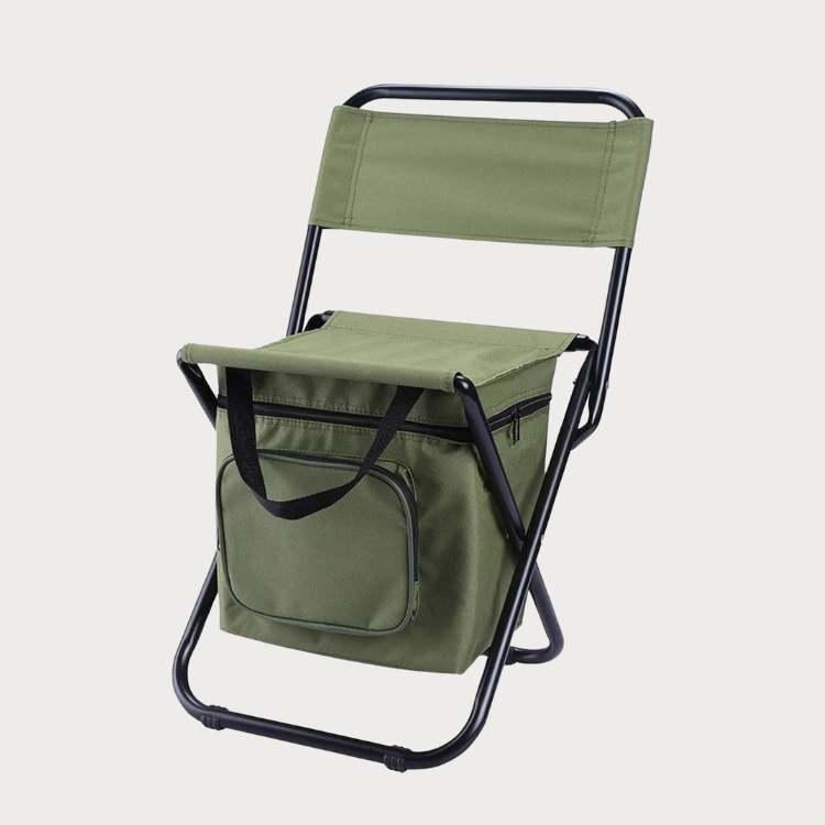 Portable Outdoor Lounge Chair with Insulated Cooler