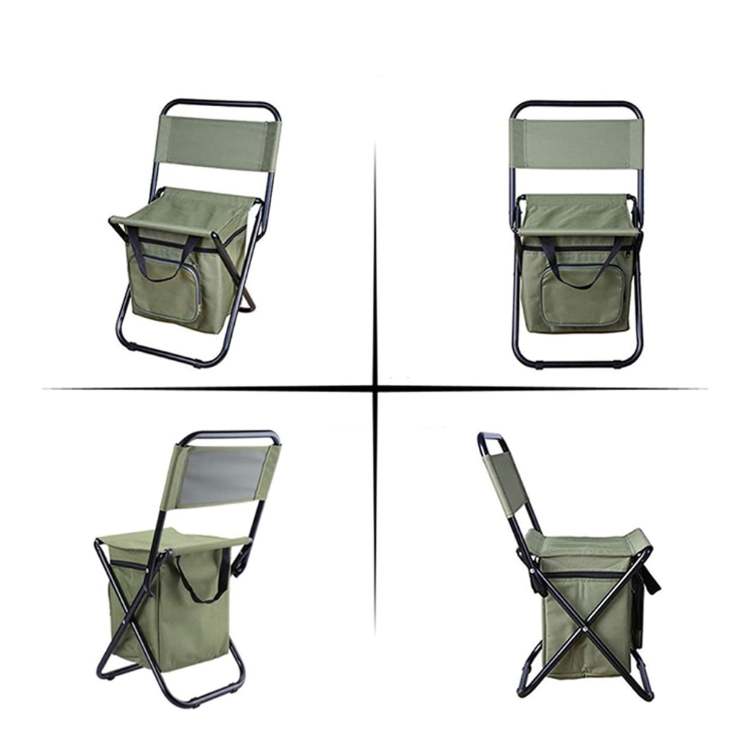 Portable Outdoor Lounge Chair with Insulated Cooler
