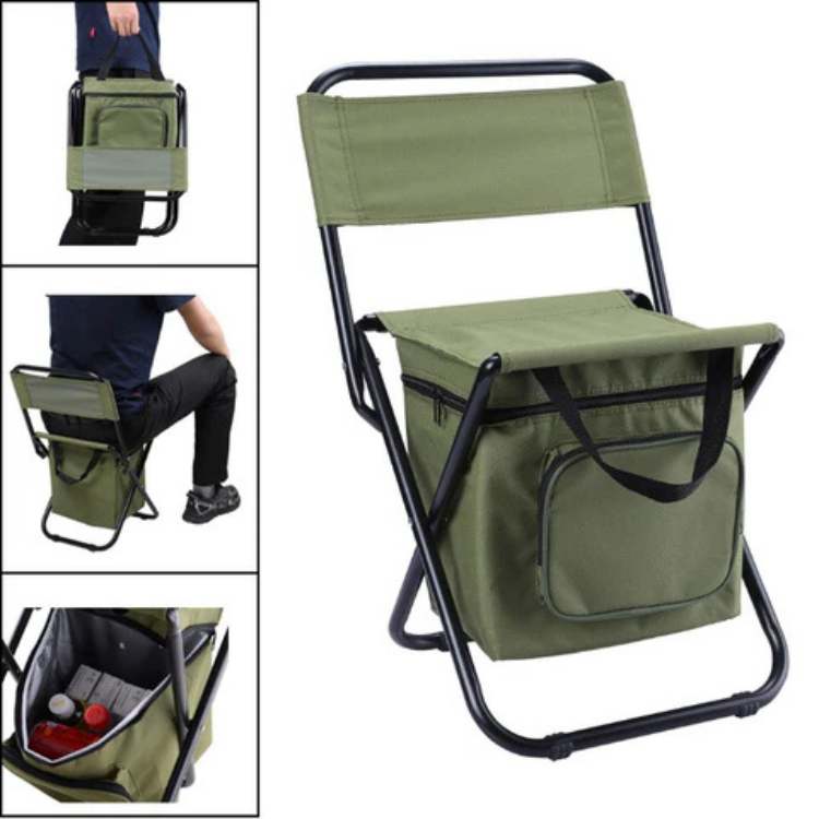 Portable Outdoor Lounge Chair with Insulated Cooler