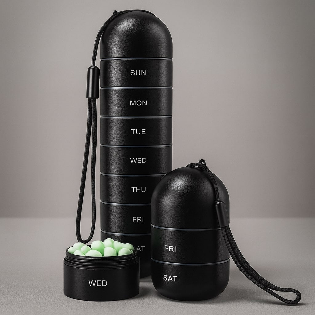 Sleek 7-Compartment Organizer Box for Travel Essentials