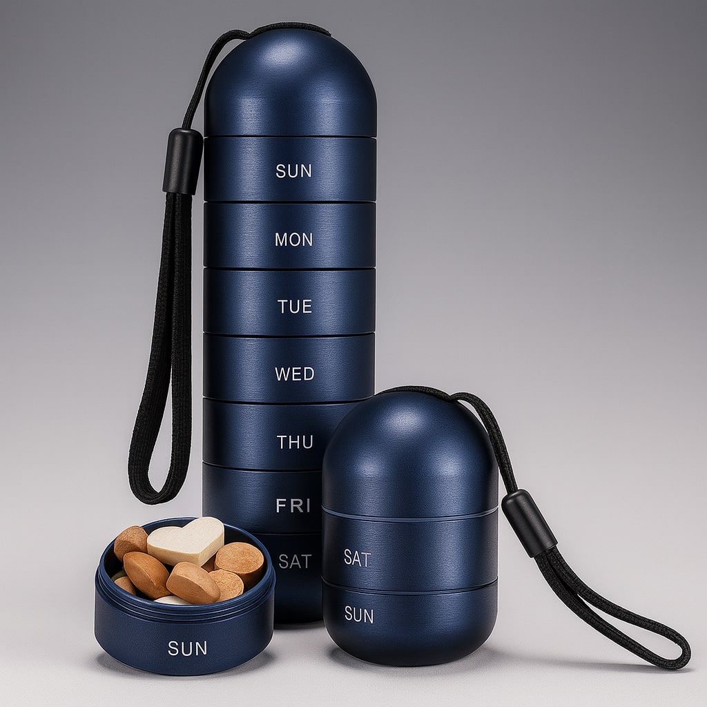 Sleek 7-Compartment Organizer Box for Travel Essentials