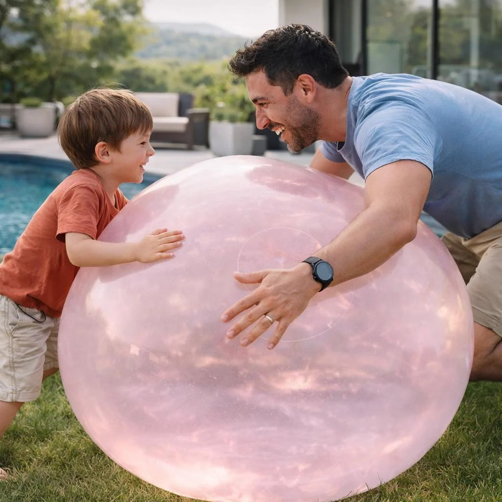Gigantic Inflatable Play Ball | Vibrant Rubber Ball for Kids