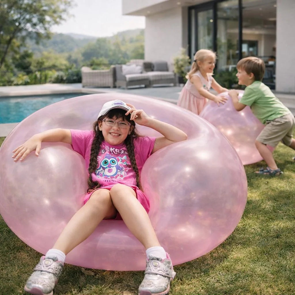 Gigantic Inflatable Play Ball | Vibrant Rubber Ball for Kids