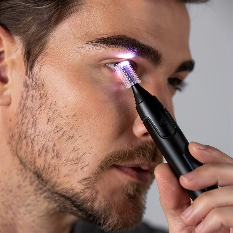 Precision Eyebrow and Nose Hair Trimmer - Effortless Grooming