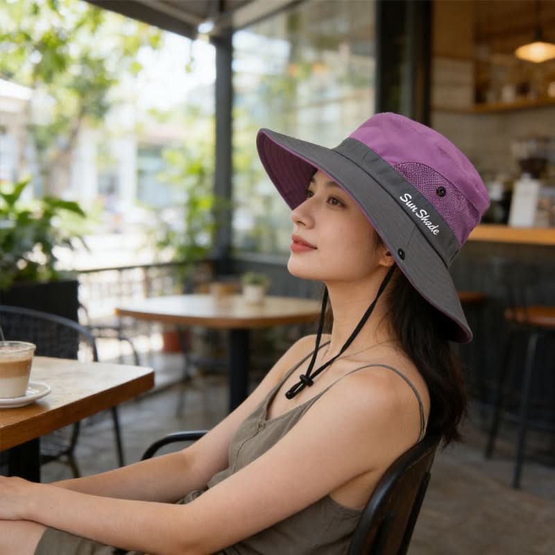 Breathable Mesh Outdoor Hat with Wide Brim