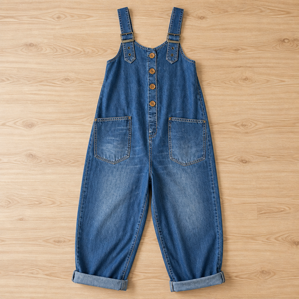 VivaDenim™ Casual Jumpsuit — Feel Effortless Confidence in Silky-Soft, Perfectly Flattering Denim
