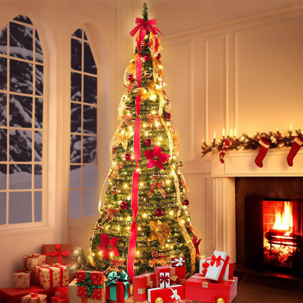 FiraLuxe™ Folding Christmas Tree — Effortless Holiday Glow That Sparks Joy Instantly