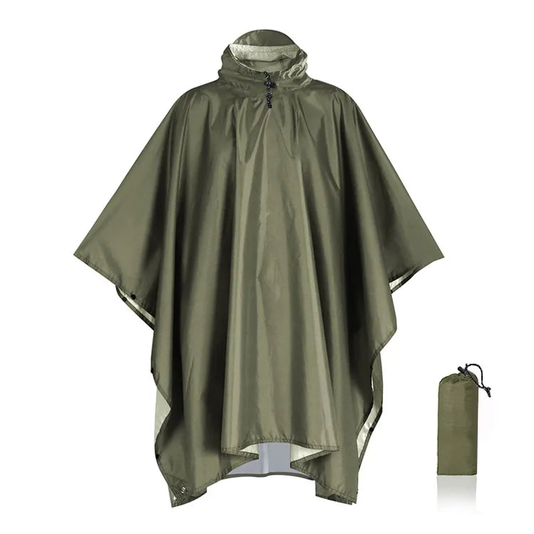 Multi-Functional Waterproof Hooded Poncho – Tarp and Sleeping Bag Protector