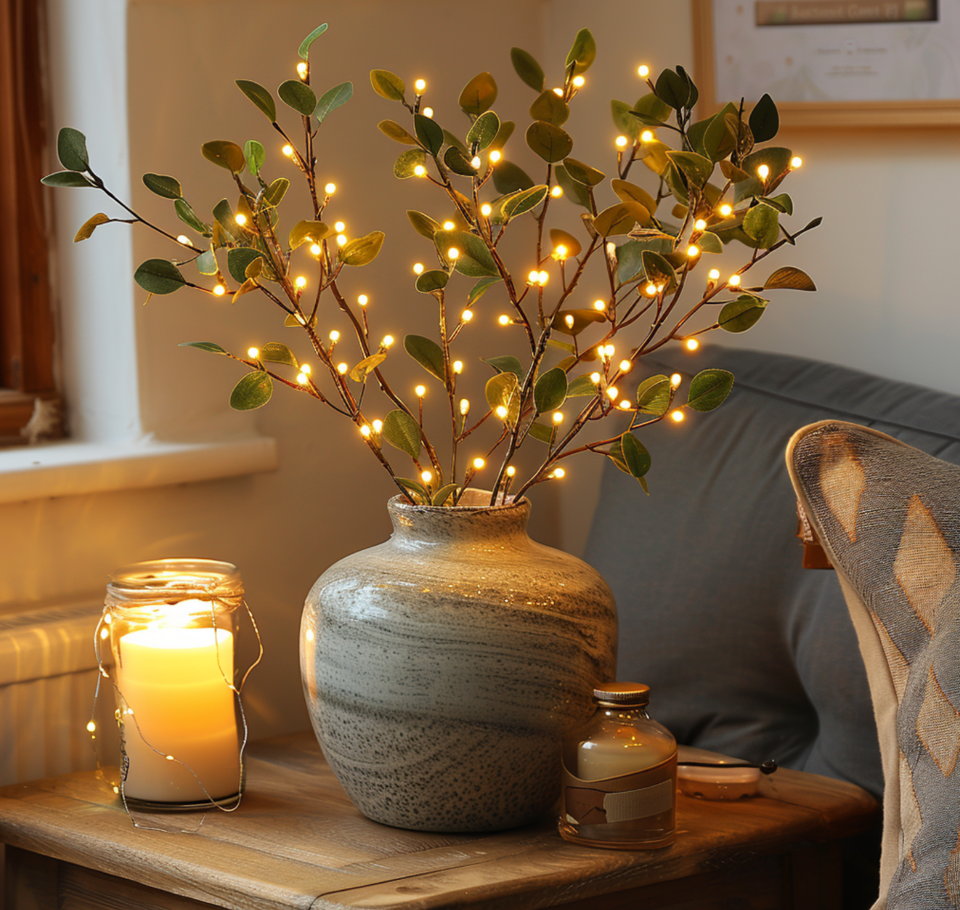 Feenlicht Olive Branch - Magical Fairy Lights Featuring Olive Branch Design