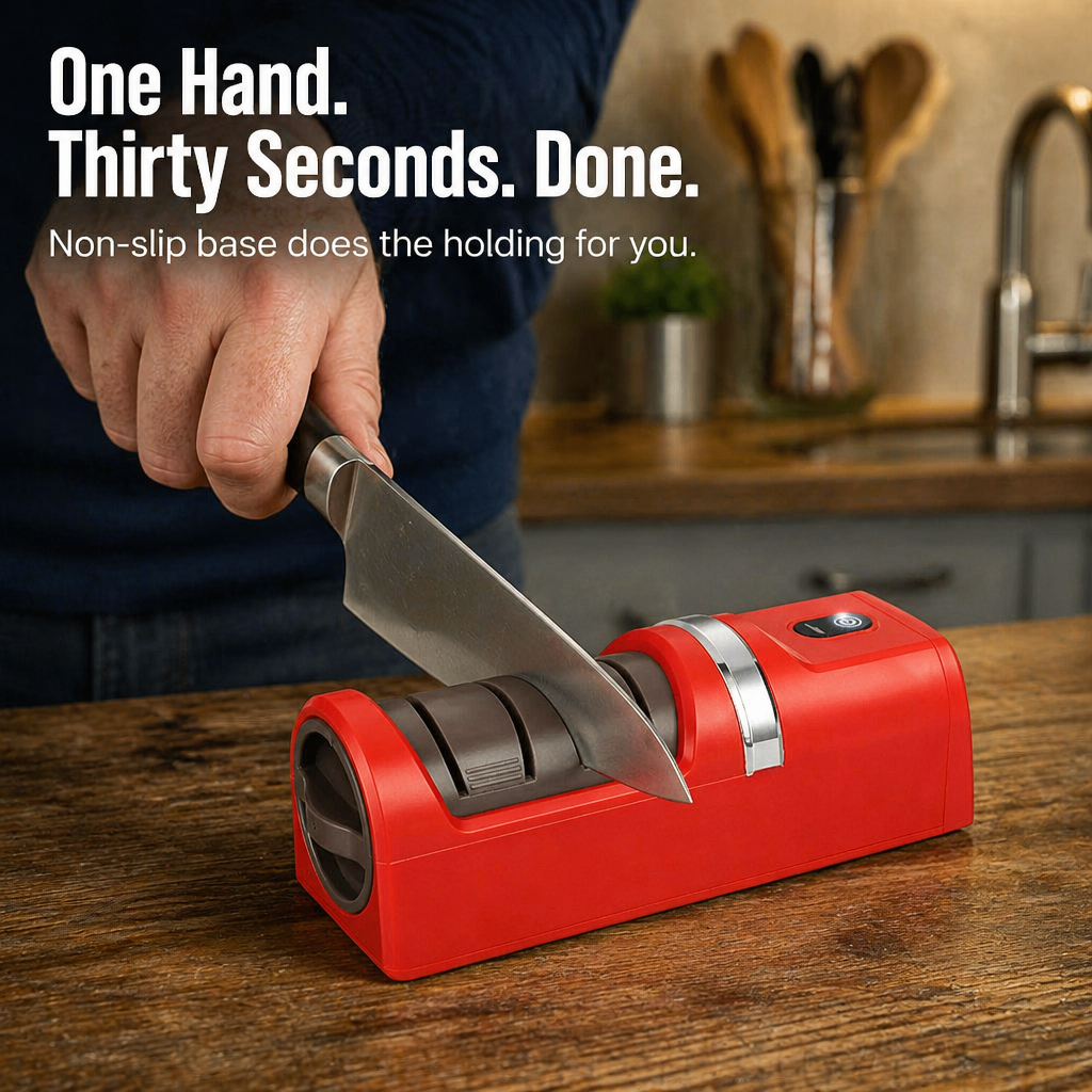 BladeCraft™ — Restore Dull Knives to Razor Sharpness in 30 Seconds