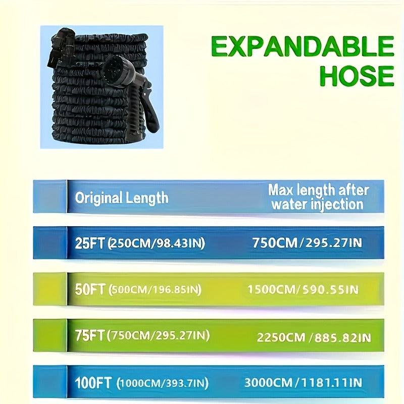 AquaStream – Versatile High-Pressure Garden Hose with Nozzle