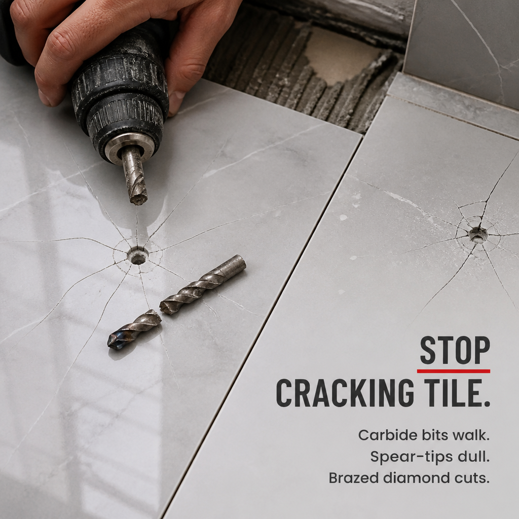 TitanEdge™ — Drill & Grind Porcelain, Marble and Glass Cleaving Without Cracks