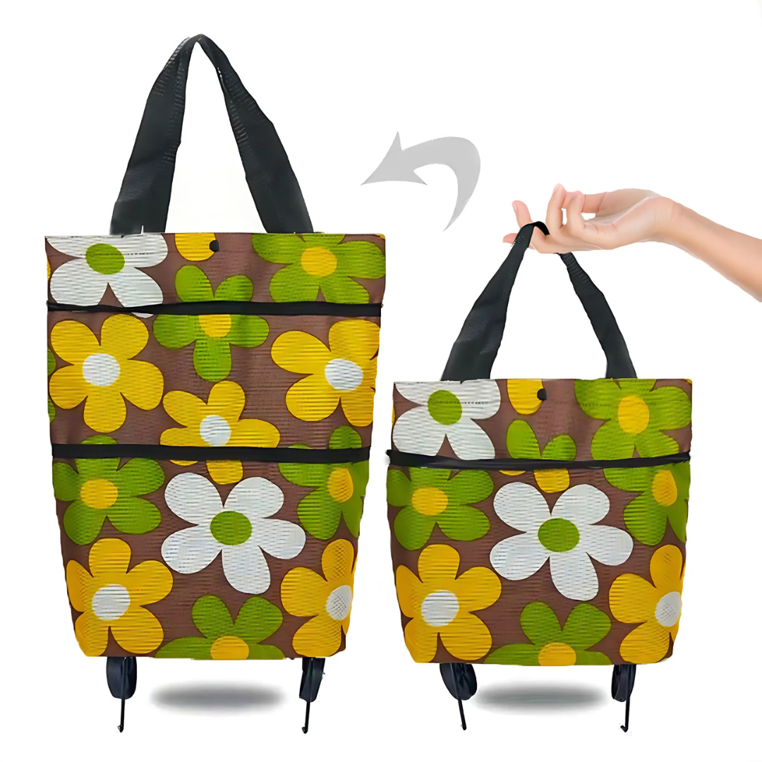 Shopping Cart | Foldable Rolling Bag | Lightweight Carrier | Icone