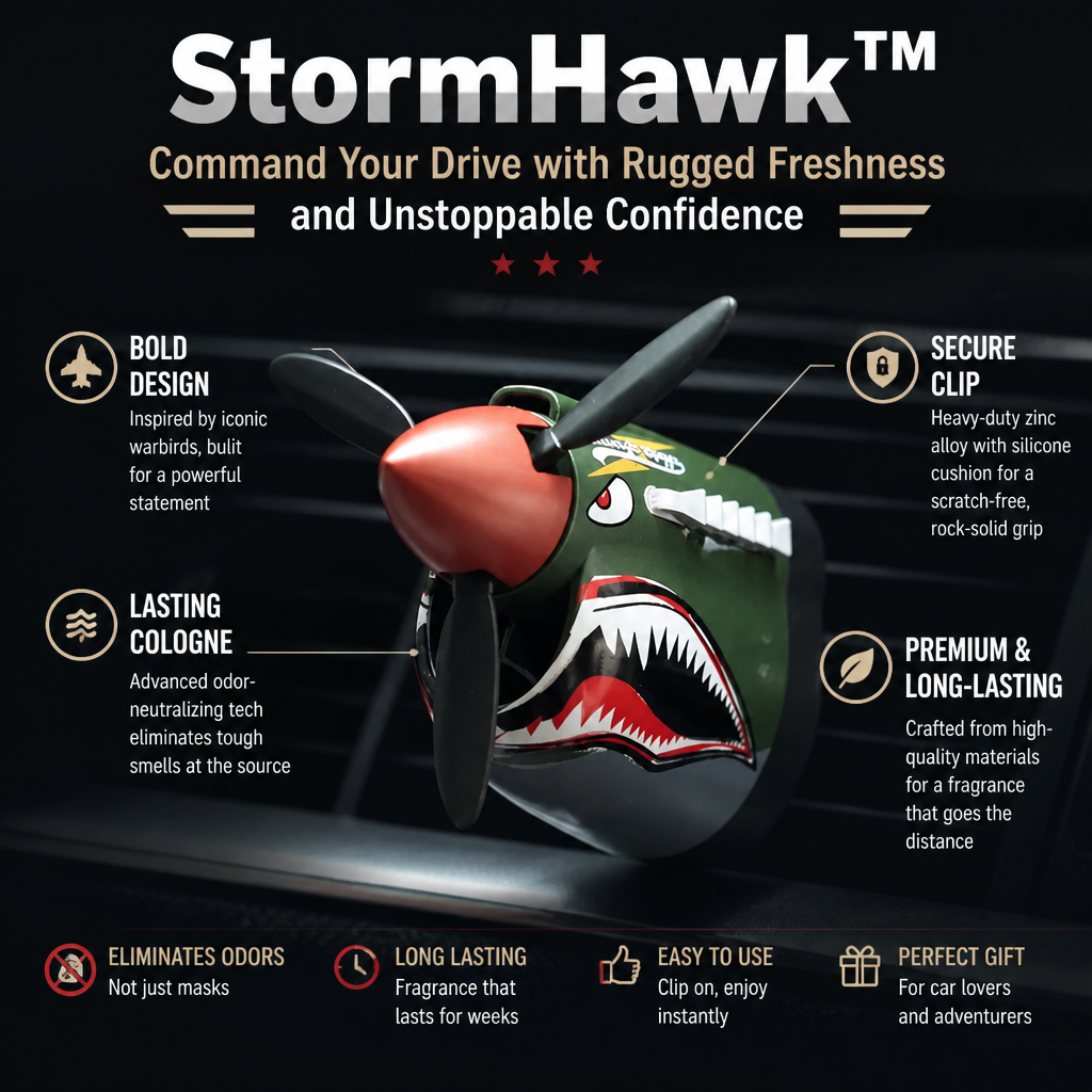 StormHawk™ — Command Your Drive with Rugged Freshness and Unstoppable Confidence