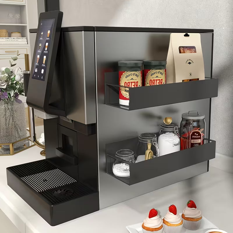 Magnetic Mount | Side Shelf Drill-Free Setup | Compact Storage Solution | MagniShelf