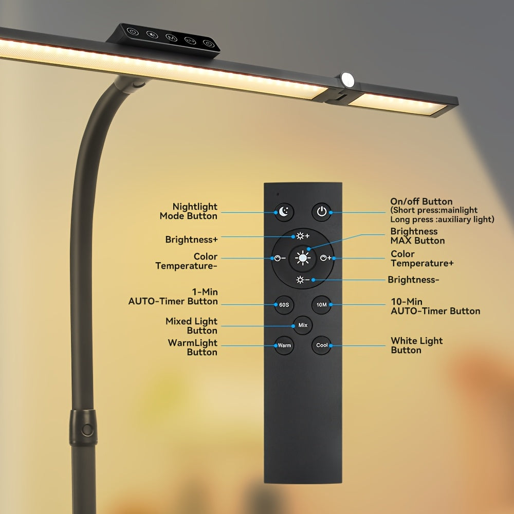 LuminBright 18W Adjustable LED Task Lamp for Optimal Lighting