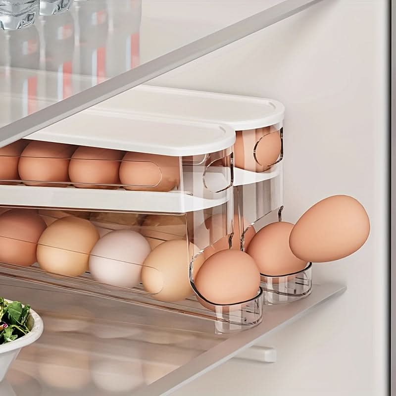 Egg Storage Container for Refrigerator – Space-Saving Kitchen Organizer