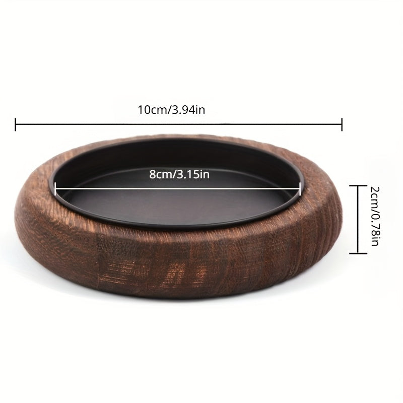 Natural Elegance Candle Holder with Tray for Home Decor