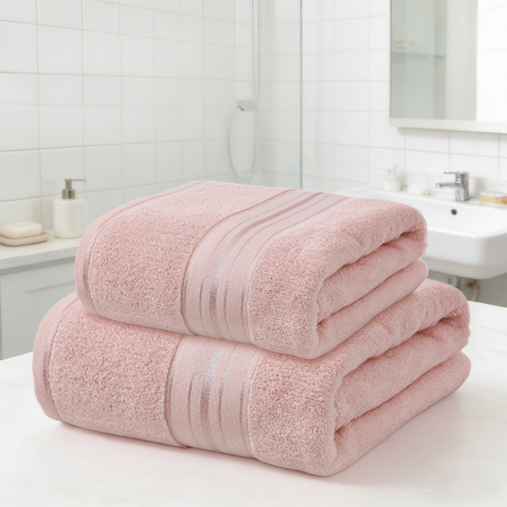 Luxurious Quick-Dry Cotton Towel Set for Everyday Elegance