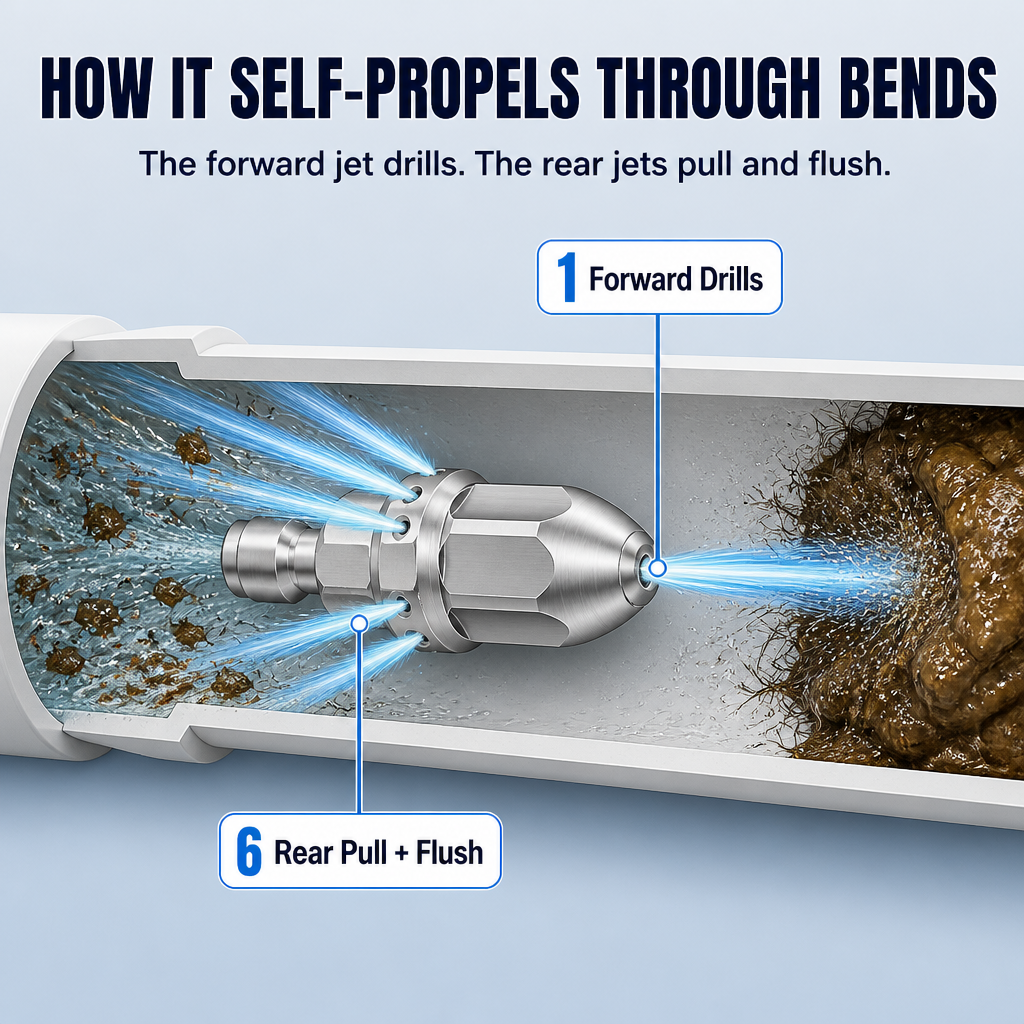 ConnectPro™ — Dissolve Tough Drain Blockages Fast Using Your Pressure Washer